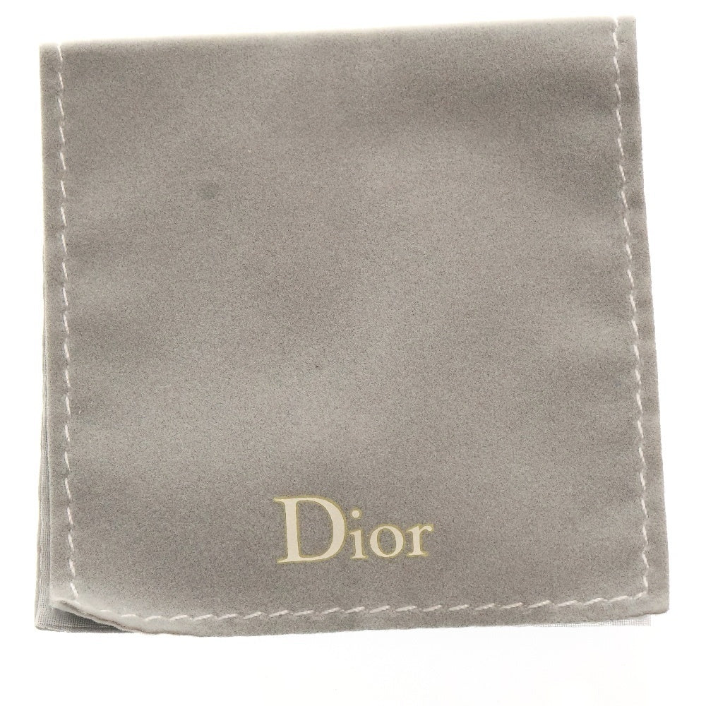 Christian Dior(クリスチャンディオール) ラインストーン クローバー ピアス メタル シルバー アクセサリー