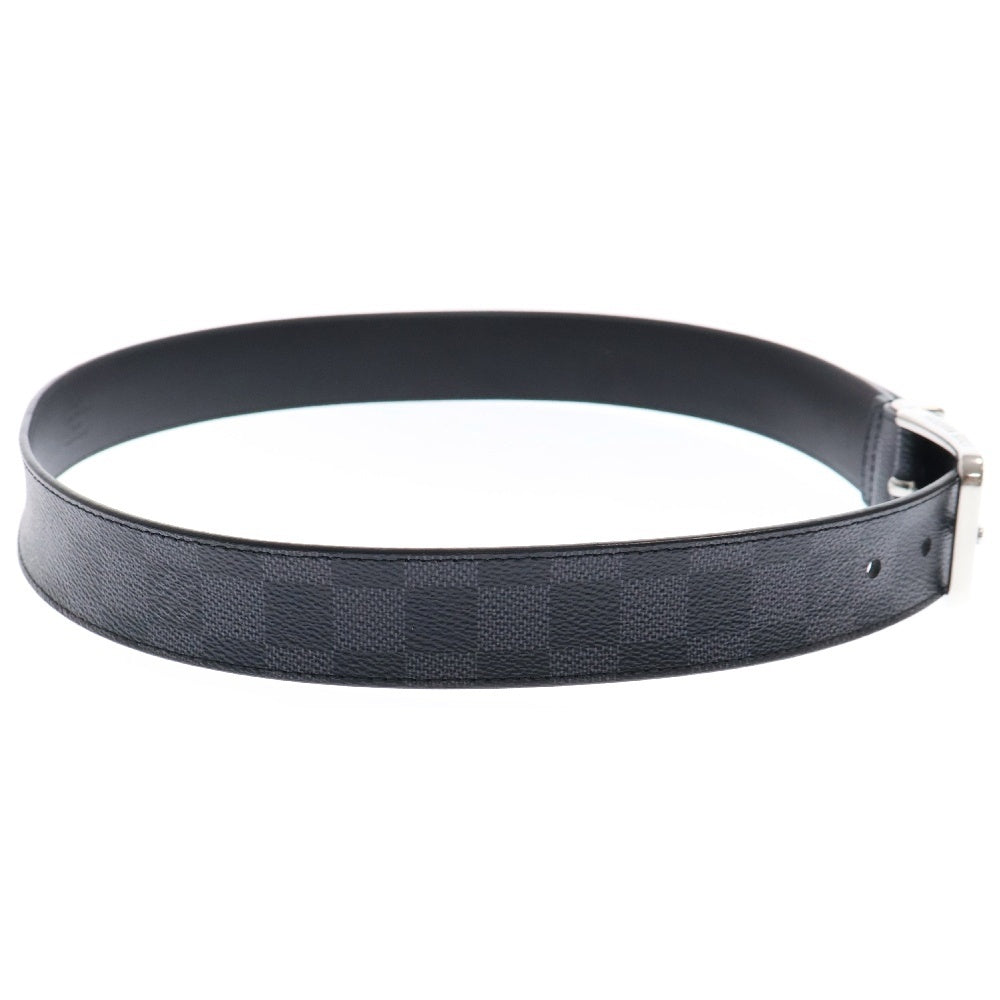 LOUIS VUITTON(ルイヴィトン) ダミエグラフィット サンチュール 85/34 ベルト ブラック PVCレザー シルバー金具 M9402