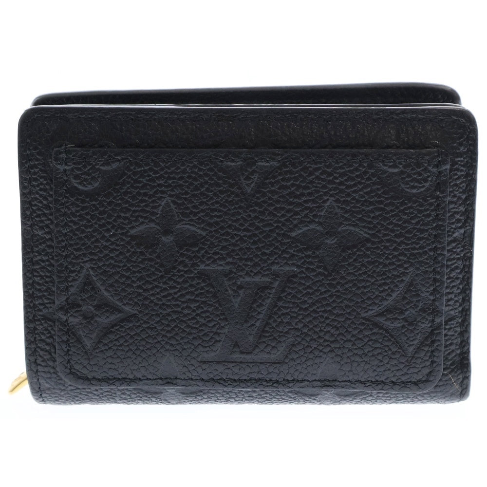 LOUIS VUITTON(ルイヴィトン) モノグラムアンプラント ポルトフォイユ・クレア コンパクトウォレット ブラック レザー RFID M80151
