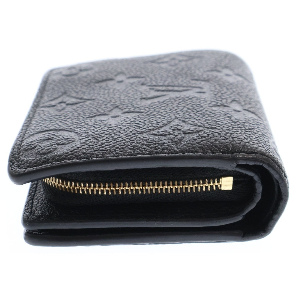 LOUIS VUITTON(ルイヴィトン) モノグラムアンプラント ポルトフォイユ・クレア コンパクトウォレット ブラック レザー RFID M80151