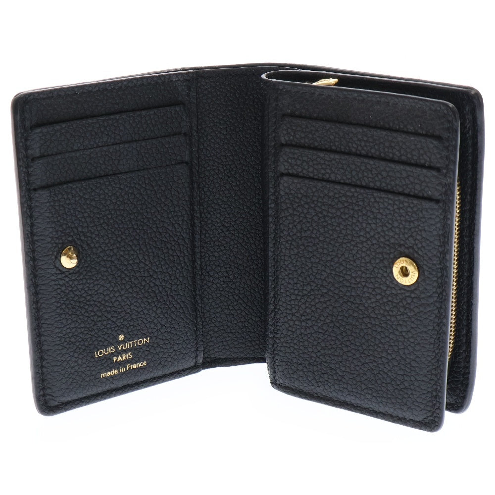 LOUIS VUITTON(ルイヴィトン) モノグラムアンプラント ポルトフォイユ・クレア コンパクトウォレット ブラック レザー RFID M80151