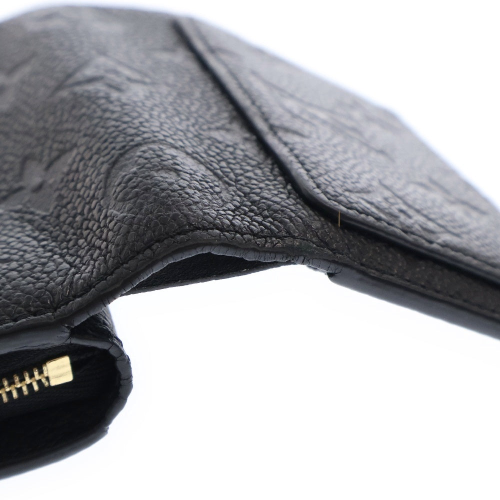 LOUIS VUITTON(ルイヴィトン) モノグラムアンプラント ポルトフォイユ・クレア コンパクトウォレット ブラック レザー RFID M80151