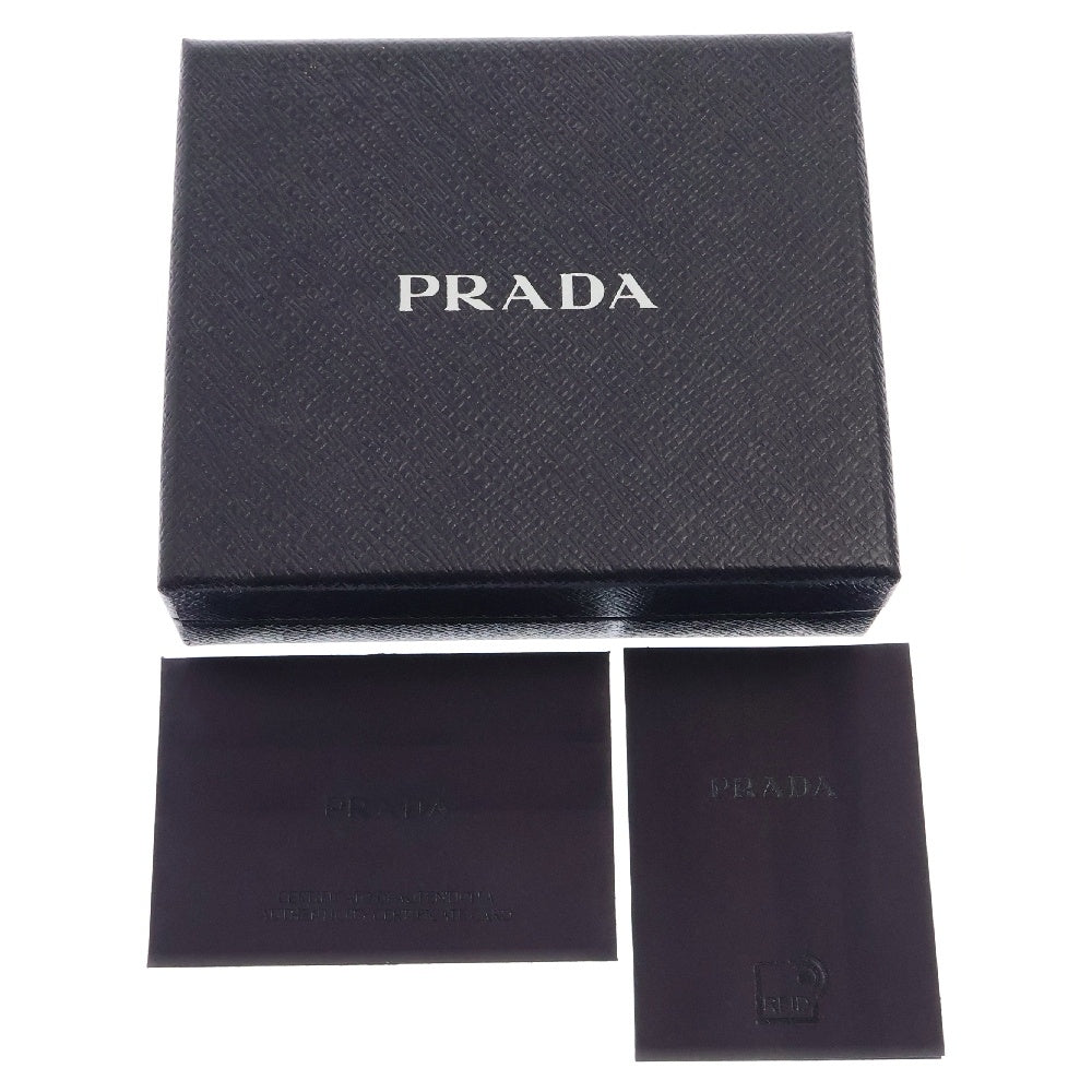 PRADA(プラダ) サフィアーノ 二つ折り財布 ブラック レザー 2M0738 コンパクトウォレット