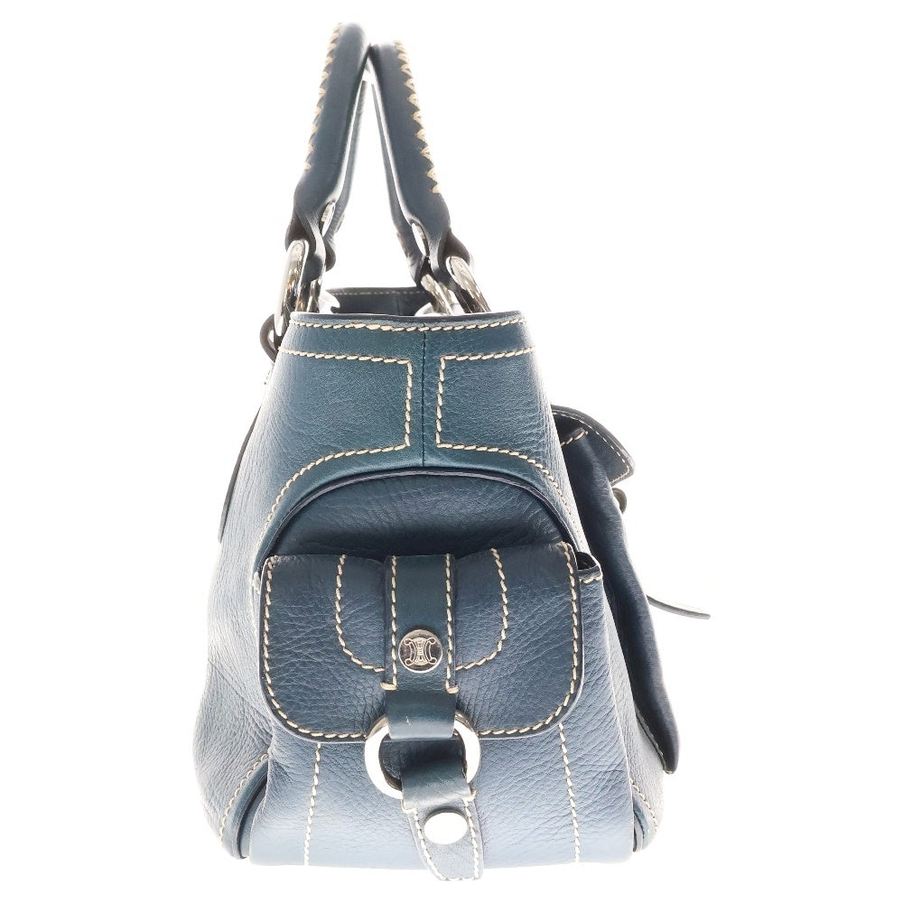 CELINE(セリーヌ) ブギーバッグ ブルー レザー ハンドバッグ