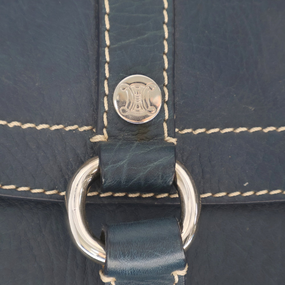 CELINE(セリーヌ) ブギーバッグ ブルー レザー ハンドバッグ