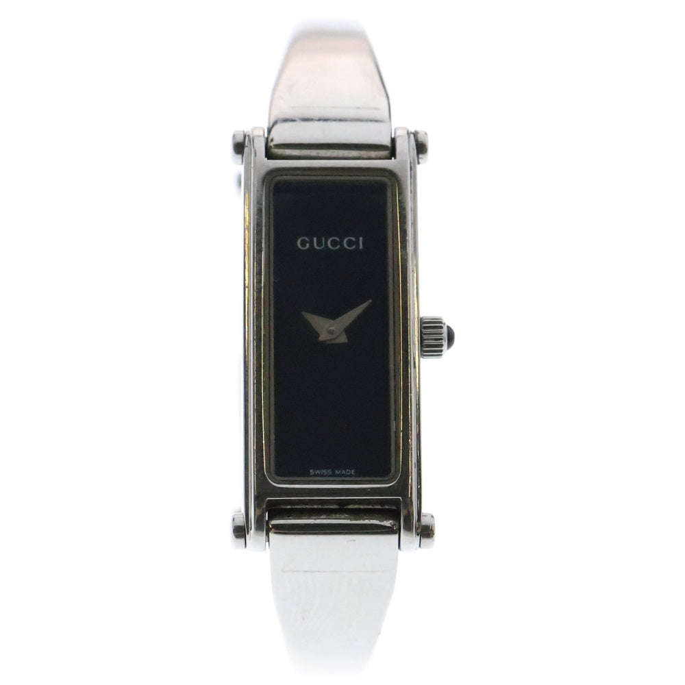 GUCCI(グッチ) 1500L 黒文字盤 SS/QZ ステンレス クォーツ スクエアフェイス 腕時計
