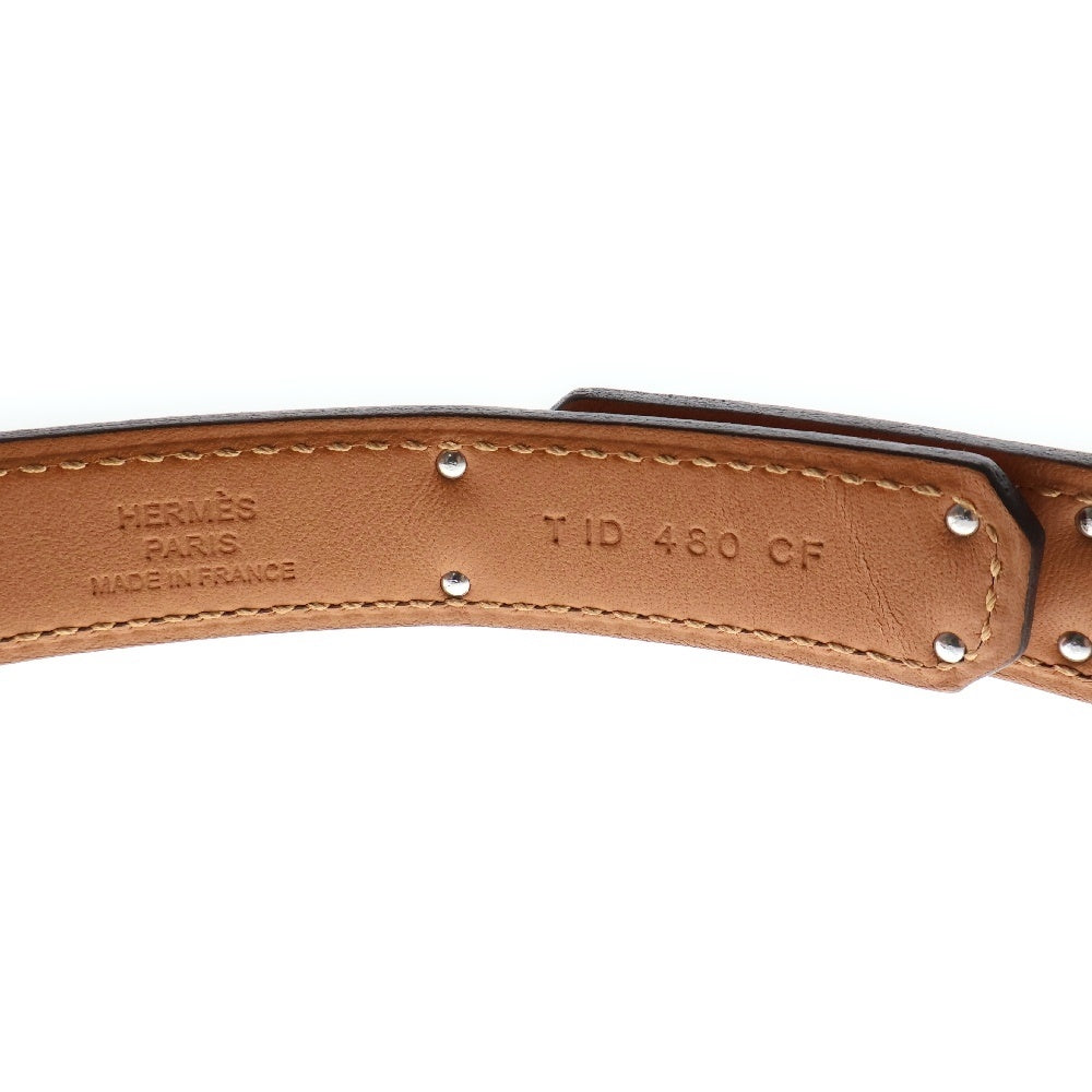 HERMES(エルメス) ケリーベルト オレンジ エプソン レザー T刻印 シルバー金具