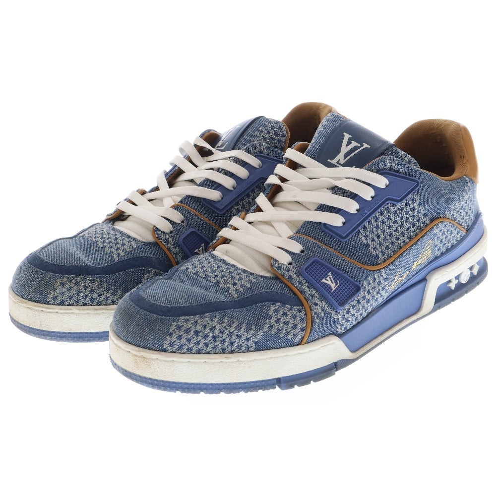 LOUIS VUITTON(ルイヴィトン) LV Trainer LVトレイナー ダミエ デニム ローカットスニーカー インディゴ US8/26cm