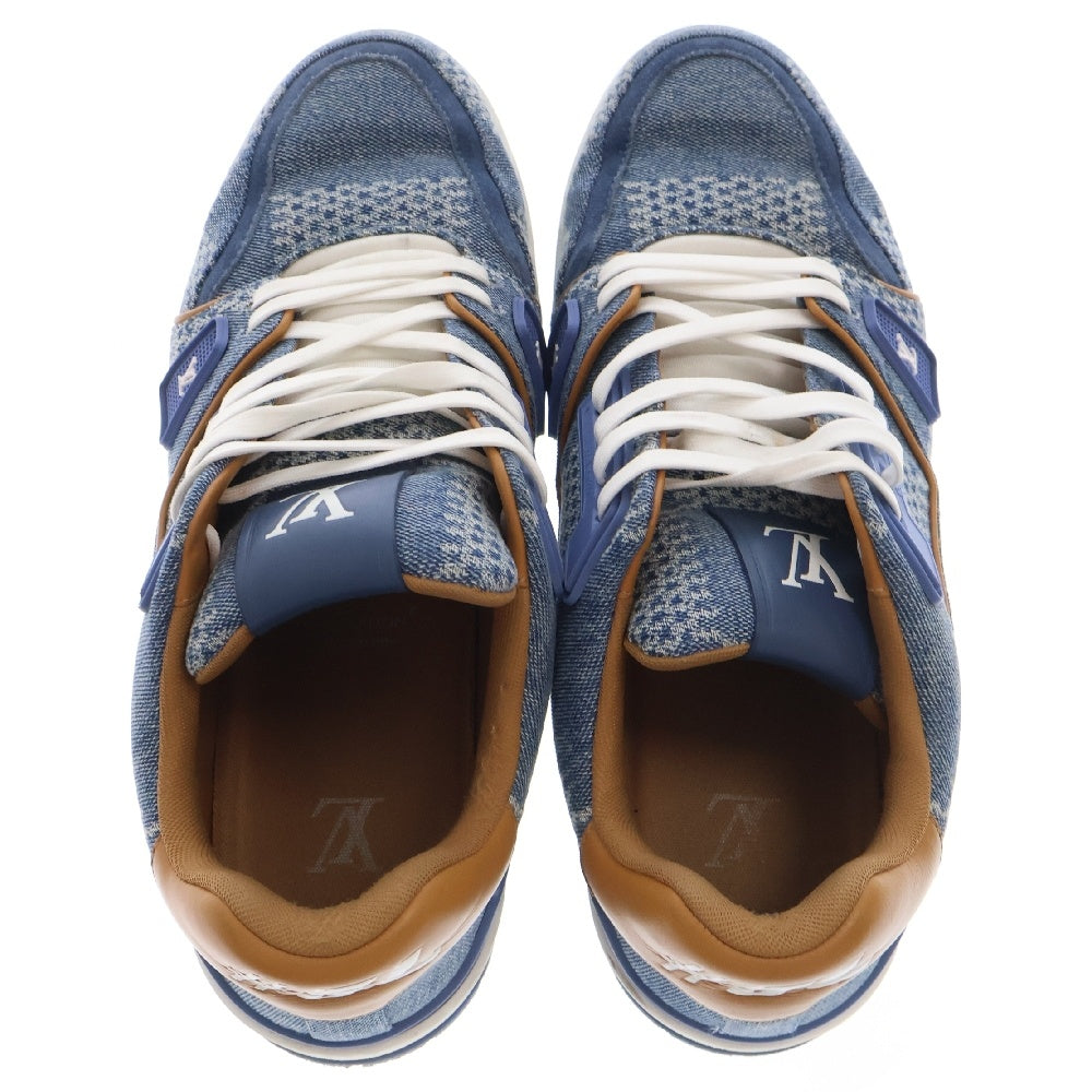 LOUIS VUITTON(ルイヴィトン) LV Trainer LVトレイナー ダミエ デニム ローカットスニーカー インディゴ US8/26cm