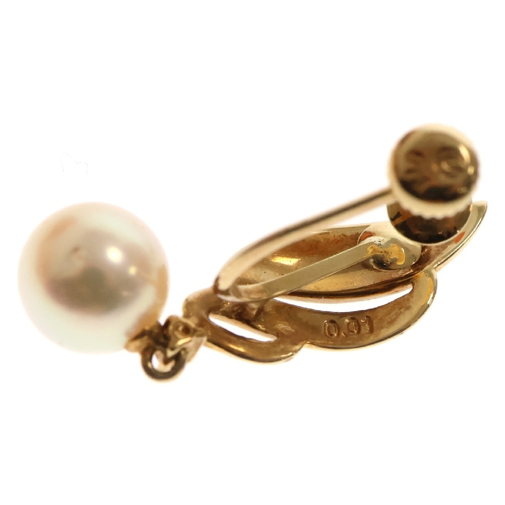 TASAKI(タサキ) パールイヤリング ゴールド ダイヤモンド K18 0.01ct 6.8mm ジュエリー