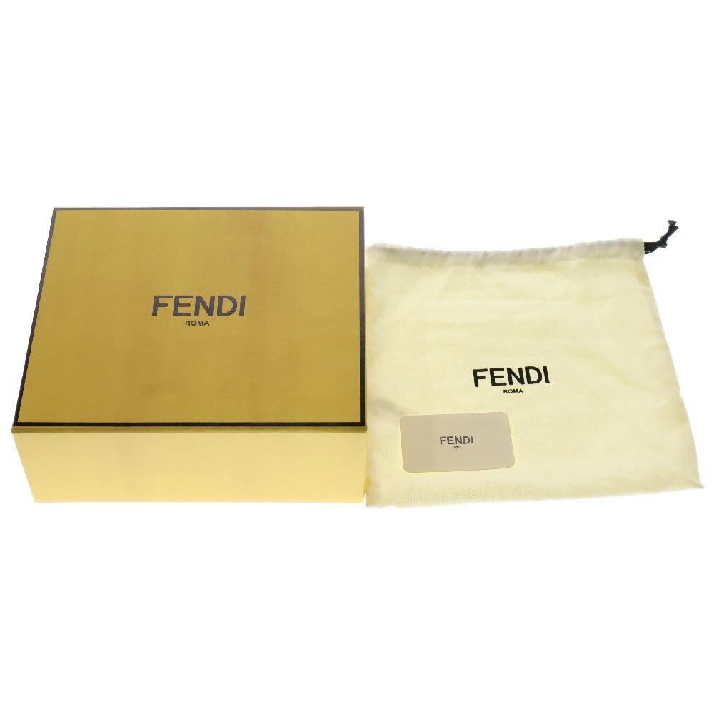 FENDI(フェンディ) ズッカ アフターバッグ ブラウン キャンバス×レザー ショルダーバッグ 7N0146
