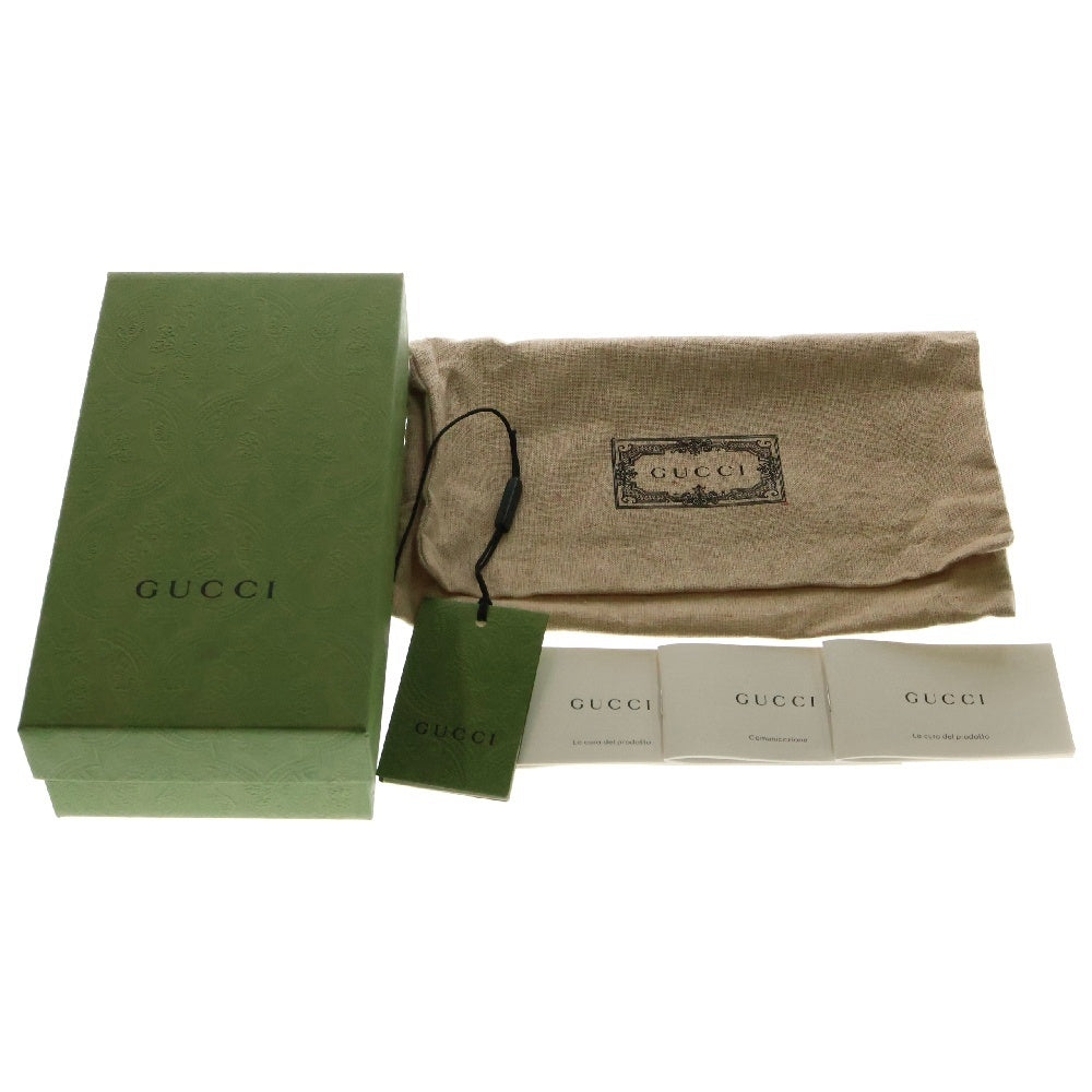 GUCCI(グッチ) GGスプリーム オフィディア 長財布 ベージュ×ブラウン PVCレザー シェリーライン 523153