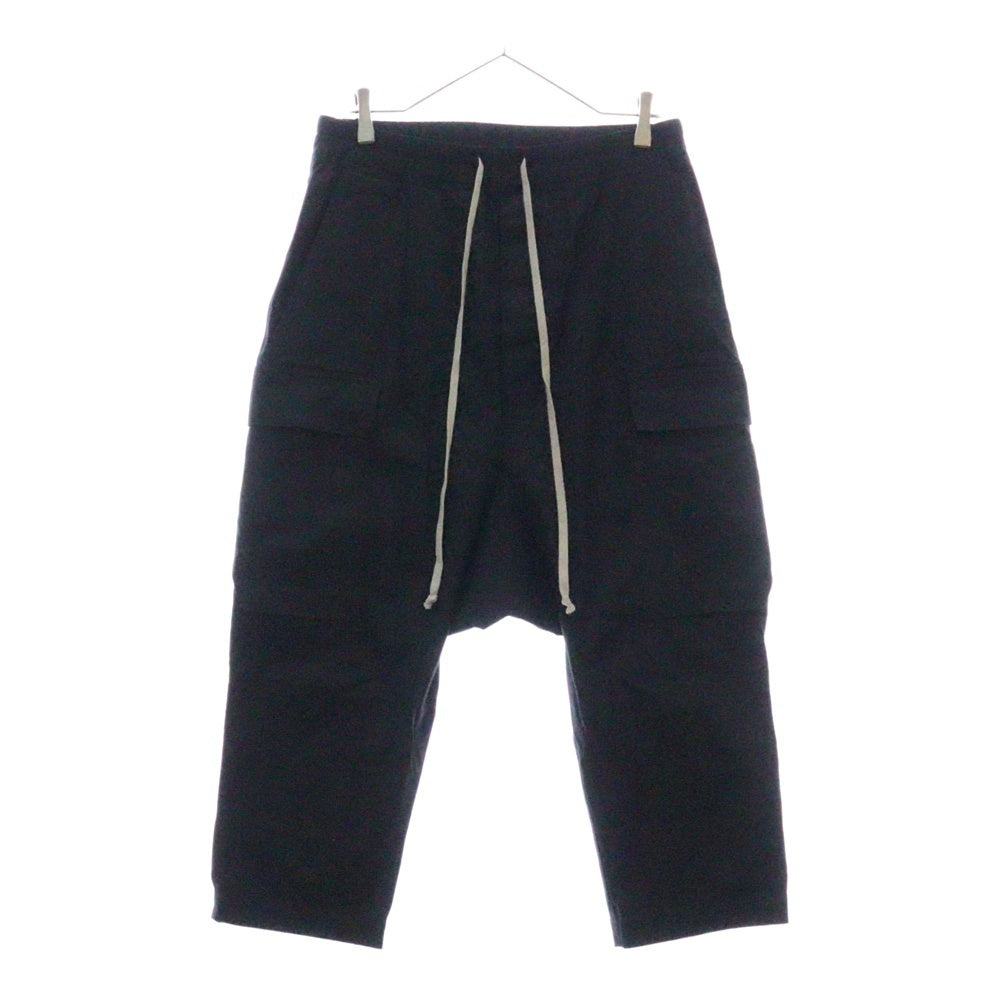 Rick Owens(リックオウエンス) 18ss クロップド サルエルパンツ ブラック コットン