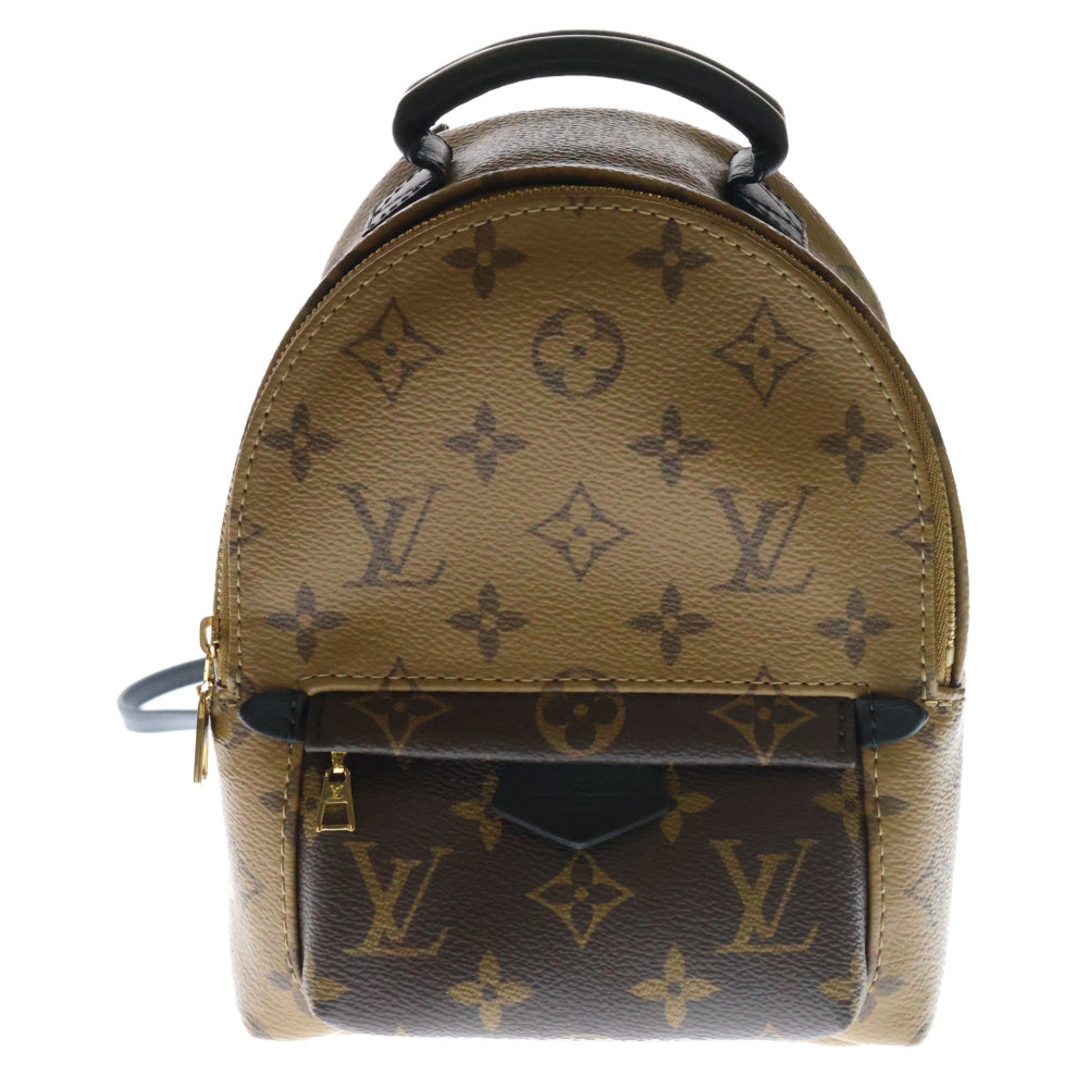 LOUIS VUITTON(ルイヴィトン) モノグラムリバース パームスプリングス ミニ M44872 ICタイプ PVC ブラウン バックパック リュック