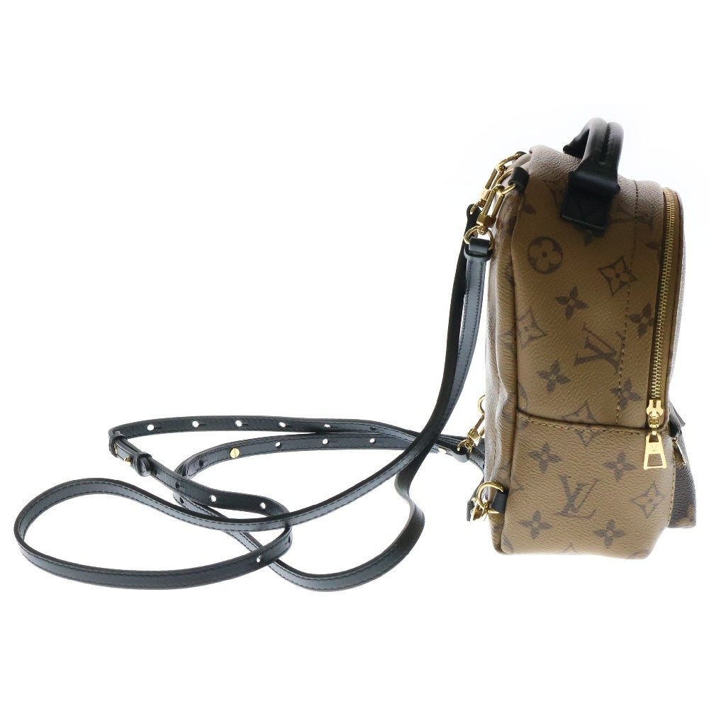 LOUIS VUITTON(ルイヴィトン) モノグラムリバース パームスプリングス ミニ M44872 ICタイプ PVC ブラウン バックパック リュック