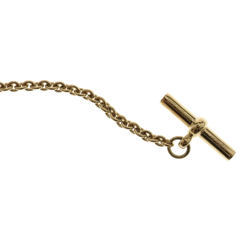 HERMES(エルメス) ユリディス バッファローホーン ネックレス ゴールド×ブラウン GP ペンダント アクセサリー