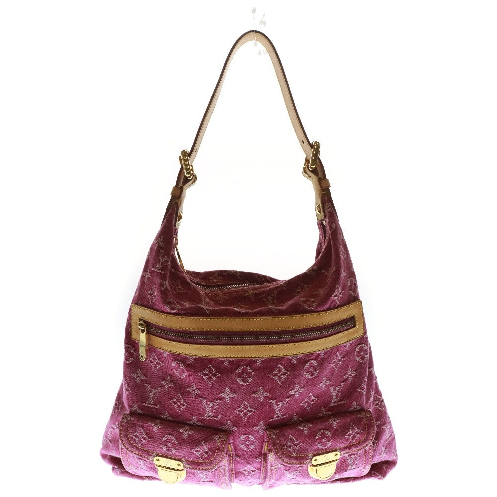 LOUIS VUITTON(ルイヴィトン) モノグラムデニム バギーGM ワンショルダーバッグ ピンク ゴールド金具 M95210