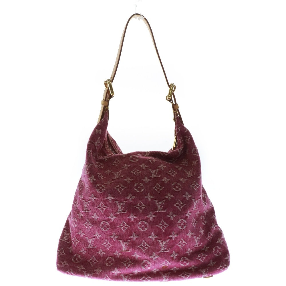 LOUIS VUITTON(ルイヴィトン) モノグラムデニム バギーGM ワンショルダーバッグ ピンク ゴールド金具 M95210
