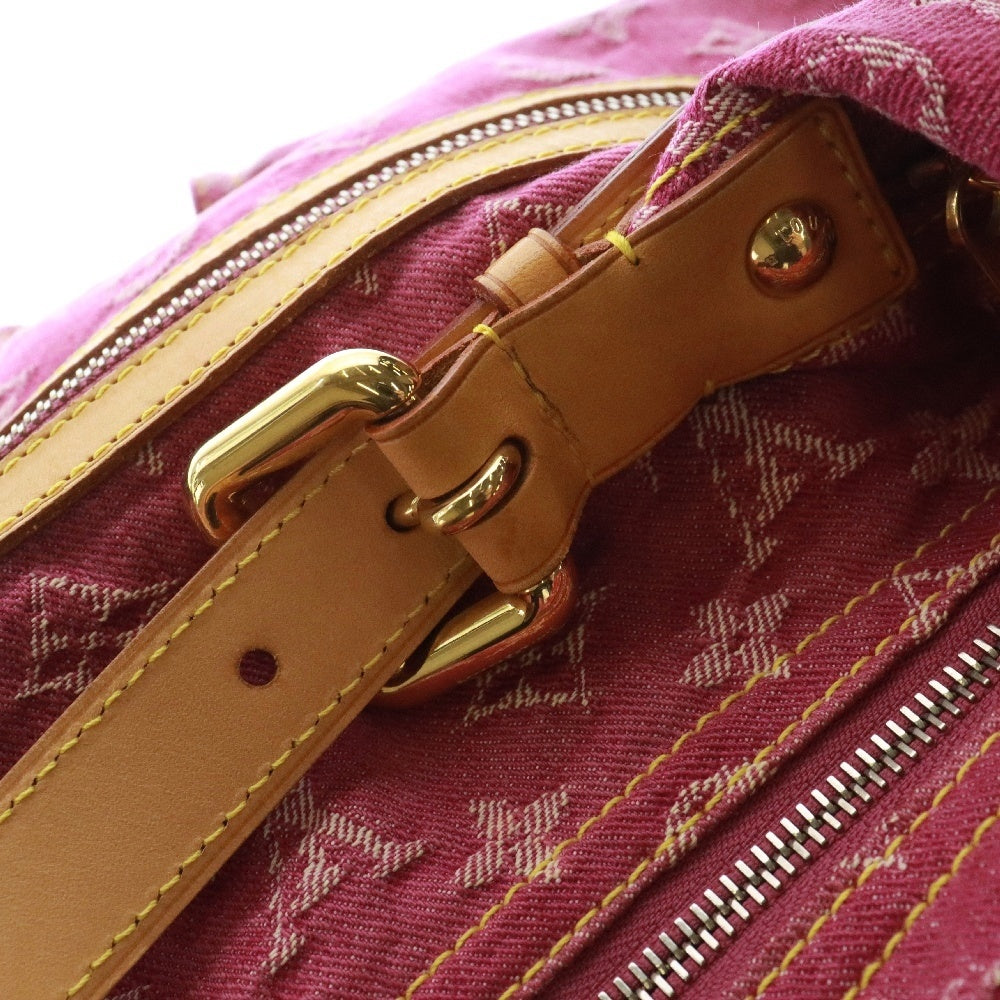 LOUIS VUITTON(ルイヴィトン) モノグラムデニム バギーGM ワンショルダーバッグ ピンク ゴールド金具 M95210