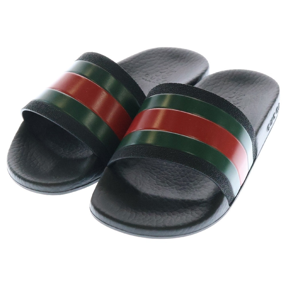 GUCCI(グッチ) シェリーライン Web Slide Sandal スライドサンダル ウェブストライプ ブラック 30 キッズ 503220