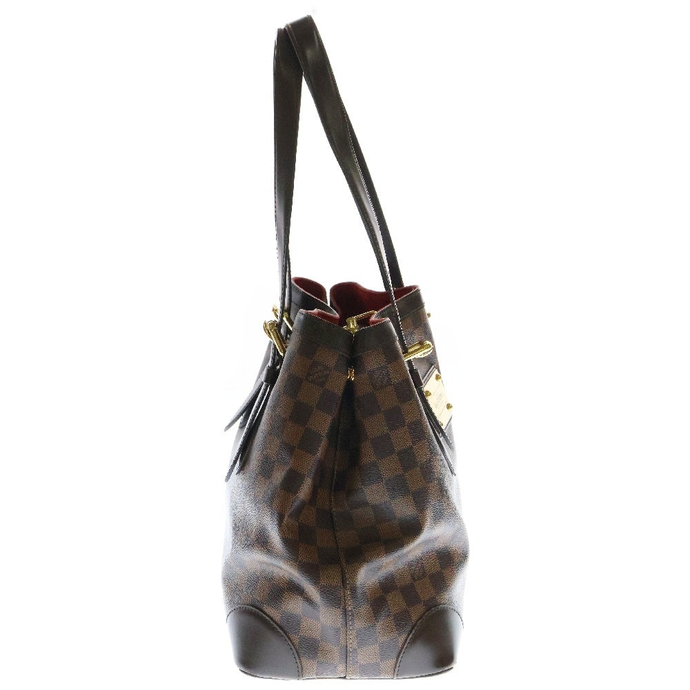 LOUIS VUITTON(ルイヴィトン) ダミエ ハムステッドMM レザー トートバッグ ブラウン レディース N51204