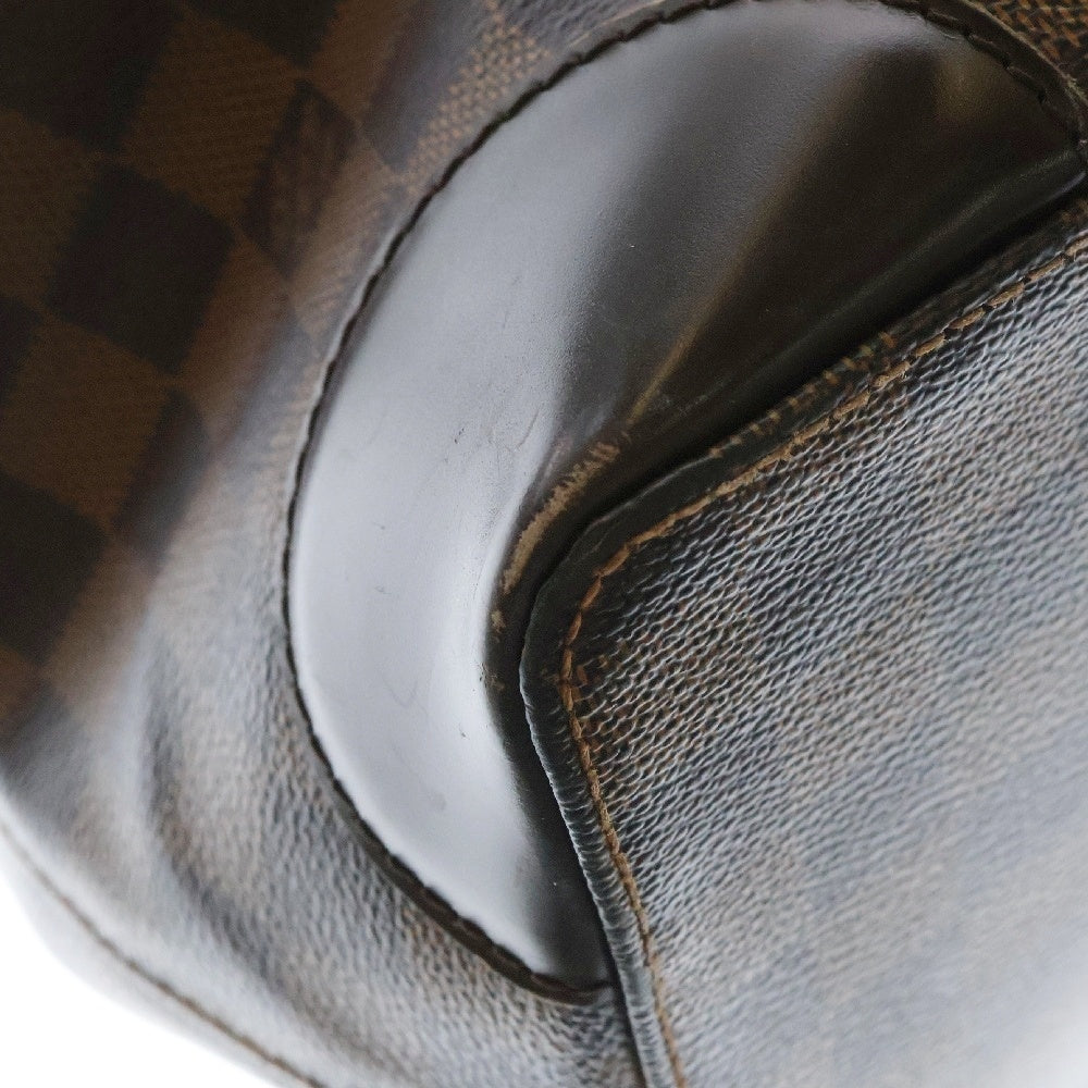 LOUIS VUITTON(ルイヴィトン) ダミエ ハムステッドMM レザー トートバッグ ブラウン レディース N51204