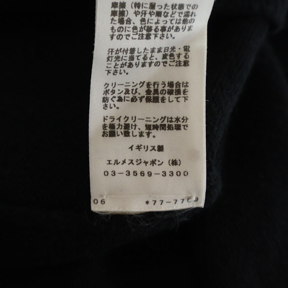 HERMES(エルメス) カシミヤ ニットノースリーブワンピース レディース ブラック