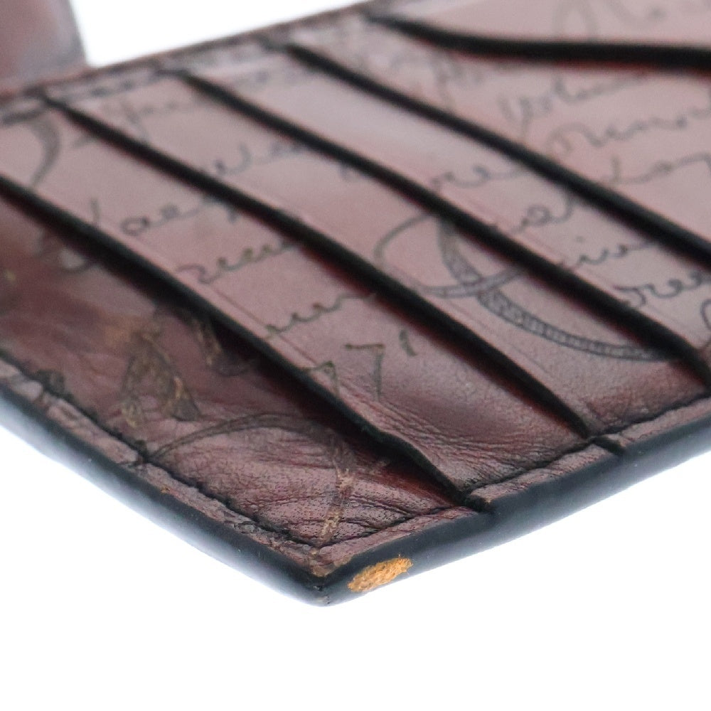 Berluti(ベルルッティ) カリグラフィ スクリット コアマキシ コインケース ブラウン レザー 小物入れ