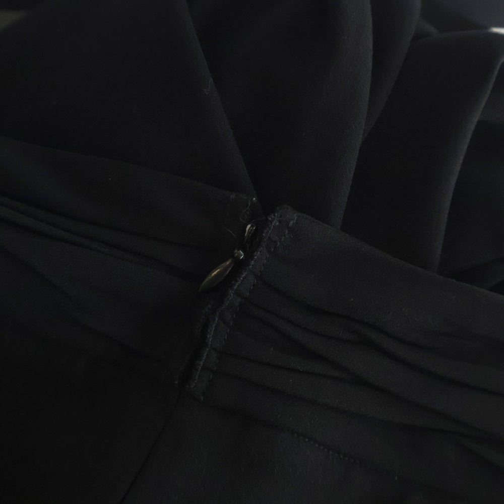 PRADA(プラダ) アセテート バックジップ ミディ丈スカート レディース ブラック APD1 2009