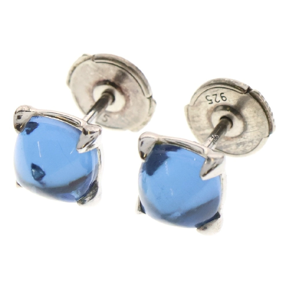 Baccarat(バカラ) ミニ メディチ ピアス ブルー ストーン SV925 シルバー アクセサリー
