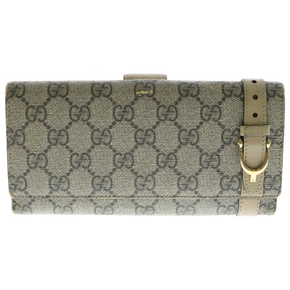 GUCCI(グッチ) GGスプリーム コンチネンタル ロングウォレット 長財布 ベージュ 309754