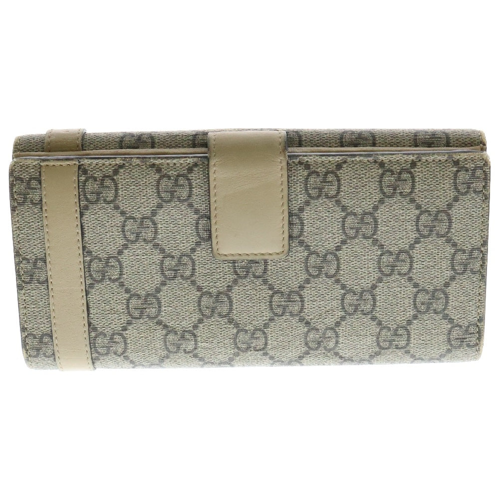 GUCCI(グッチ) GGスプリーム コンチネンタル ロングウォレット 長財布 ベージュ 309754