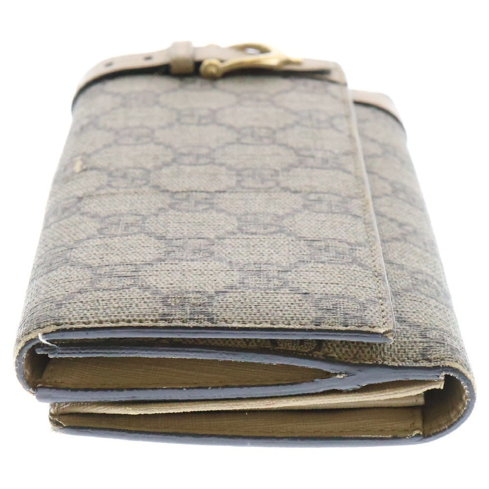GUCCI(グッチ) GGスプリーム コンチネンタル ロングウォレット 長財布 ベージュ 309754