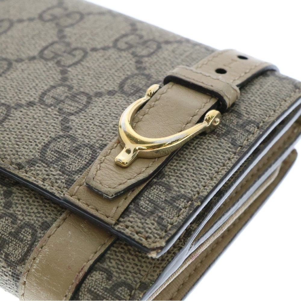 GUCCI(グッチ) GGスプリーム コンチネンタル ロングウォレット 長財布 ベージュ 309754