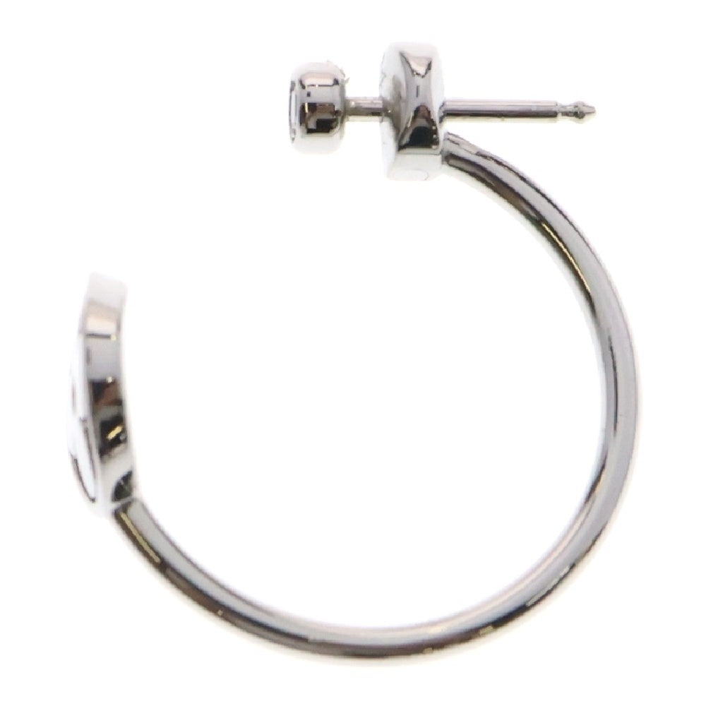 LOUIS VUITTON(ルイヴィトン) モノグラム イディール クレオールXS ピアス 1PD ダイヤモンド K18WG ホワイトゴールド ジュエリー アクセサリー
