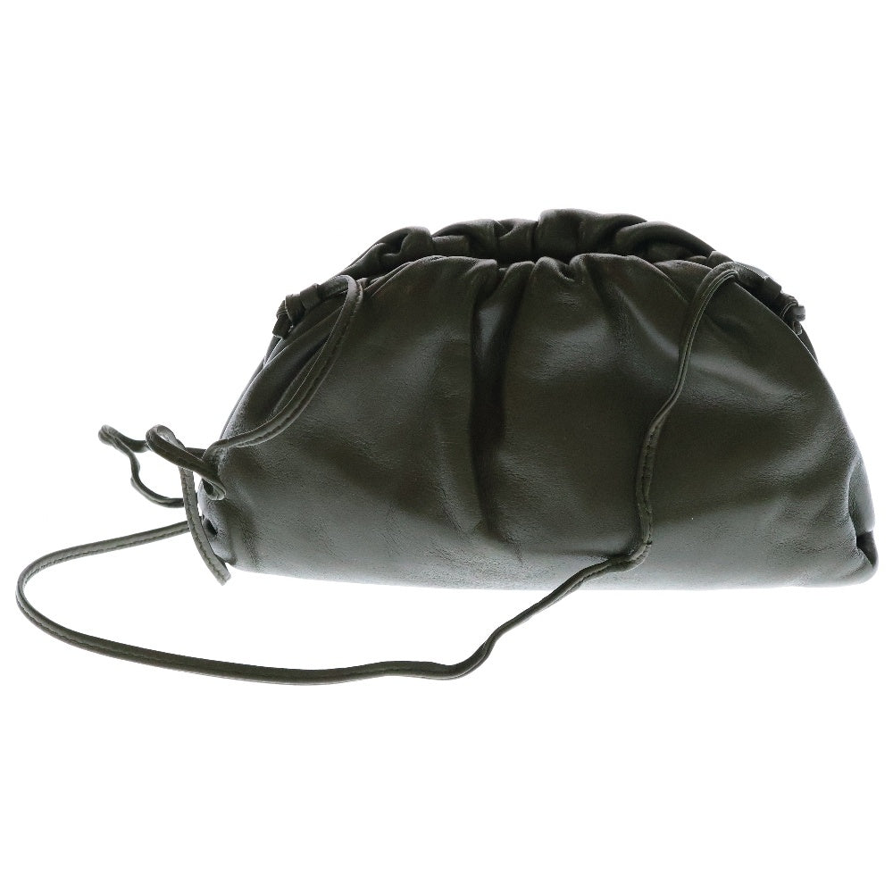 BOTTEGA VENETA(ボッテガヴェネタ) ミニ ザ ポーチ レザーショルダーバッグ カーキ