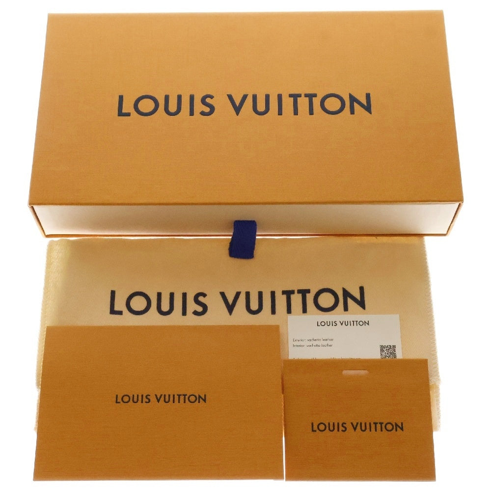 LOUIS VUITTON(ルイヴィトン) LV ヴェルティカル・ウォレット トリヨン ロングウォレット カードケース 二つ折り財布 ブルー ゴールド金具 M82441