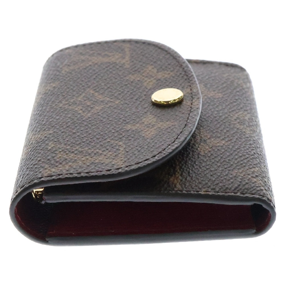 LOUIS VUITTON(ルイヴィトン) モノグラム ポルトモネ・ロザリ フューシャ 三つ折り財布 ブラウン RFID M41939