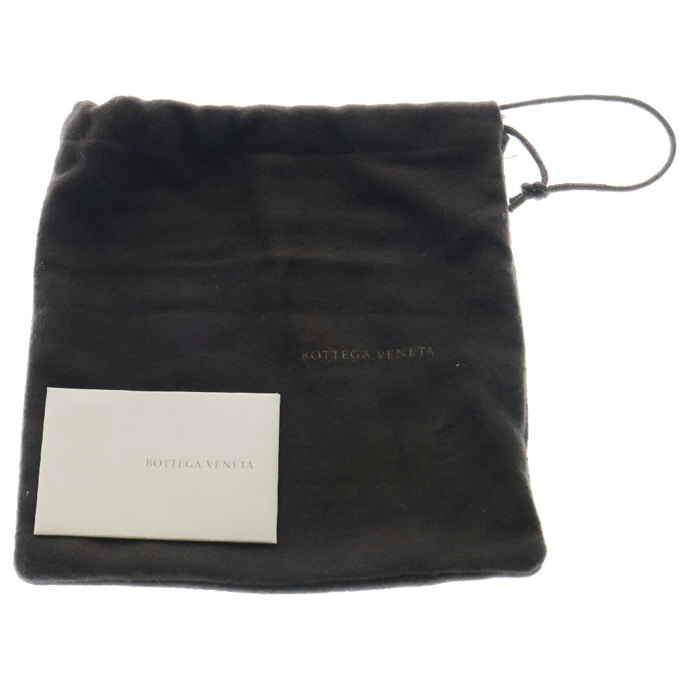BOTTEGA VENETA(ボッテガヴェネタ) イントレチャート Wホック 二つ折り財布 ブラック レザー コンパクトウォレット