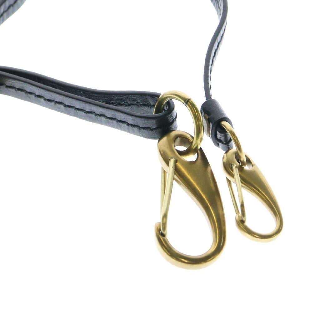 GUCCI(グッチ) ハンドバッグ ストラップのみ 黒 レザー ワンショルダーバッグ