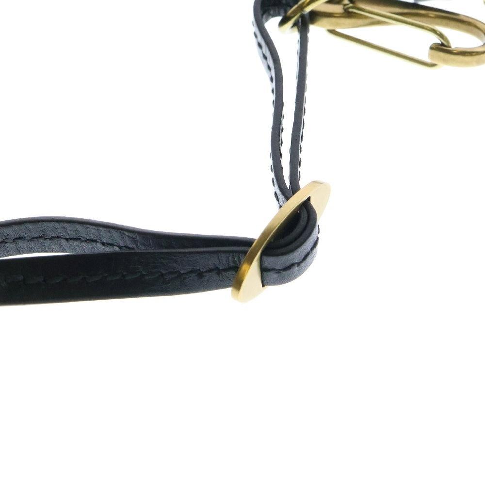 GUCCI(グッチ) ハンドバッグ ストラップのみ 黒 レザー ワンショルダーバッグ