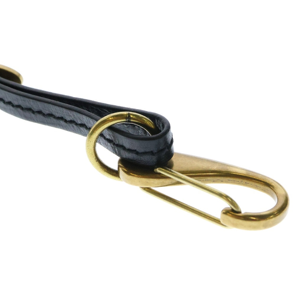 GUCCI(グッチ) ハンドバッグ ストラップのみ 黒 レザー ワンショルダーバッグ