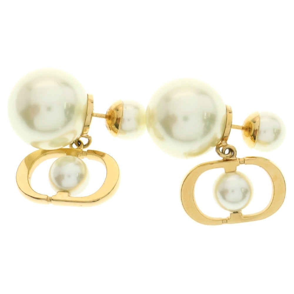 DIOR(ディオール) Tribales トライバル パール ピアス CDロゴ ゴールド GP アクセサリー