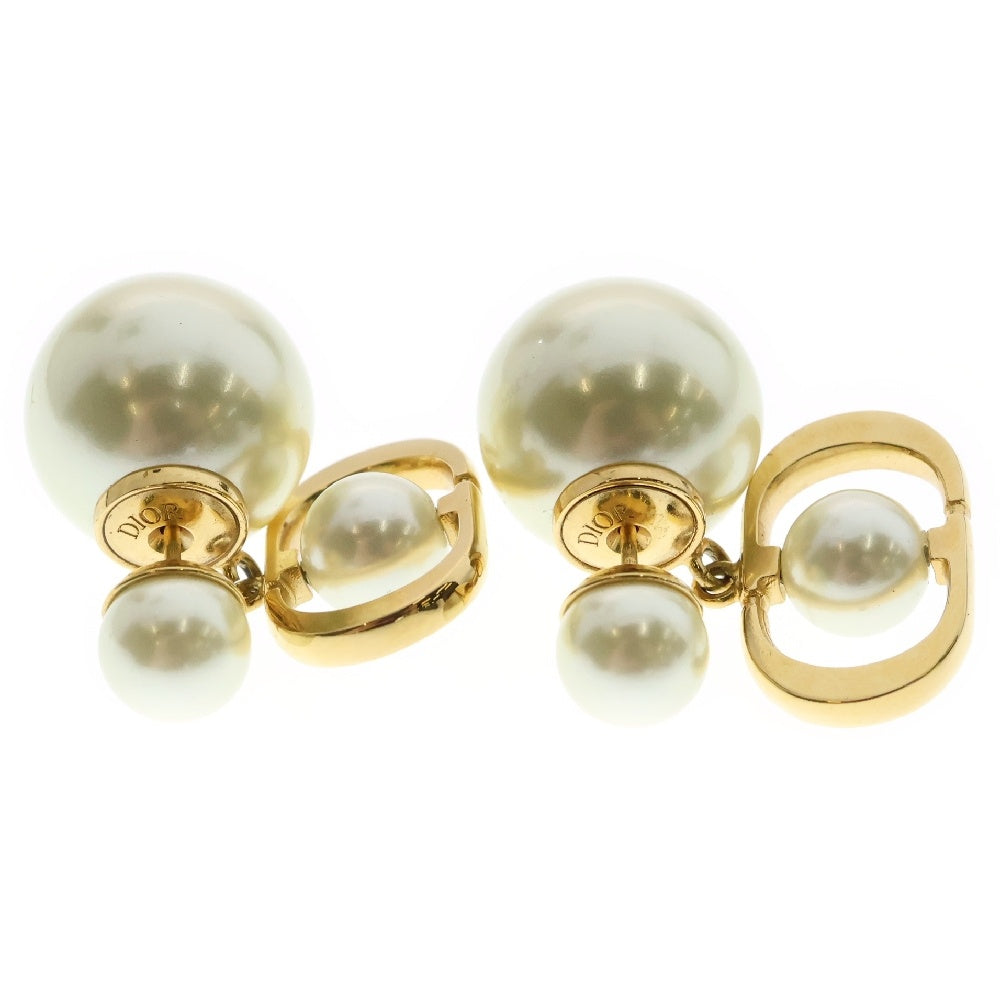 DIOR(ディオール) Tribales トライバル パール ピアス CDロゴ ゴールド GP アクセサリー