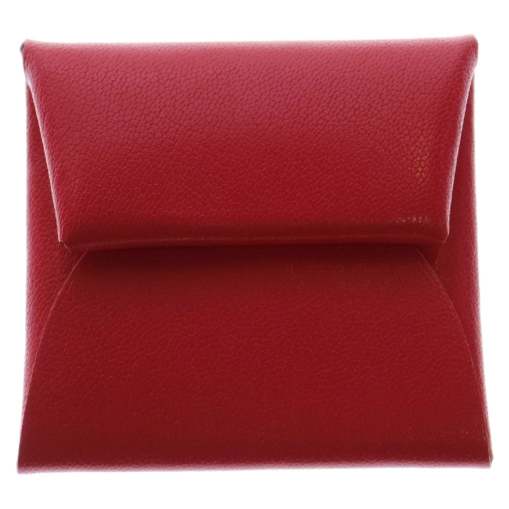 HERMES(エルメス) バスティア ローズエクストリーム シェーブル コインケース 小物入れ ピンク シルバー金具 B刻印