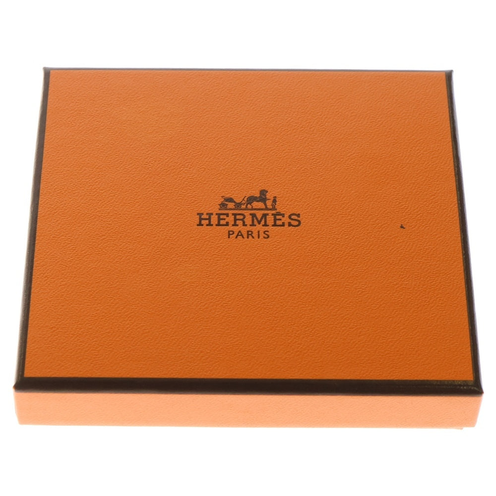 HERMES(エルメス) バスティア ローズエクストリーム シェーブル コインケース 小物入れ ピンク シルバー金具 B刻印