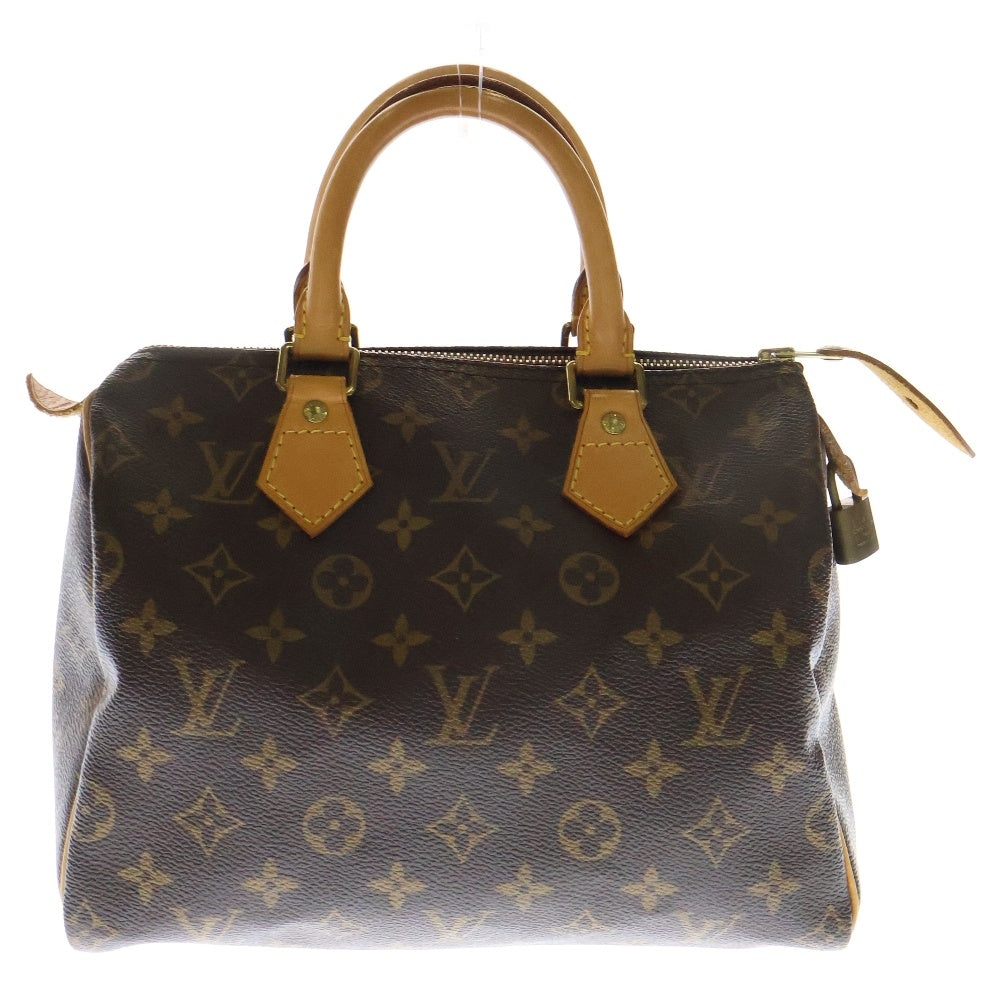 LOUIS VUITTON(ルイヴィトン) モノグラム スピーディ25 ミニボストンバッグ ハンドバッグ ブラウン ゴールド金具 レザー×PVC M41109