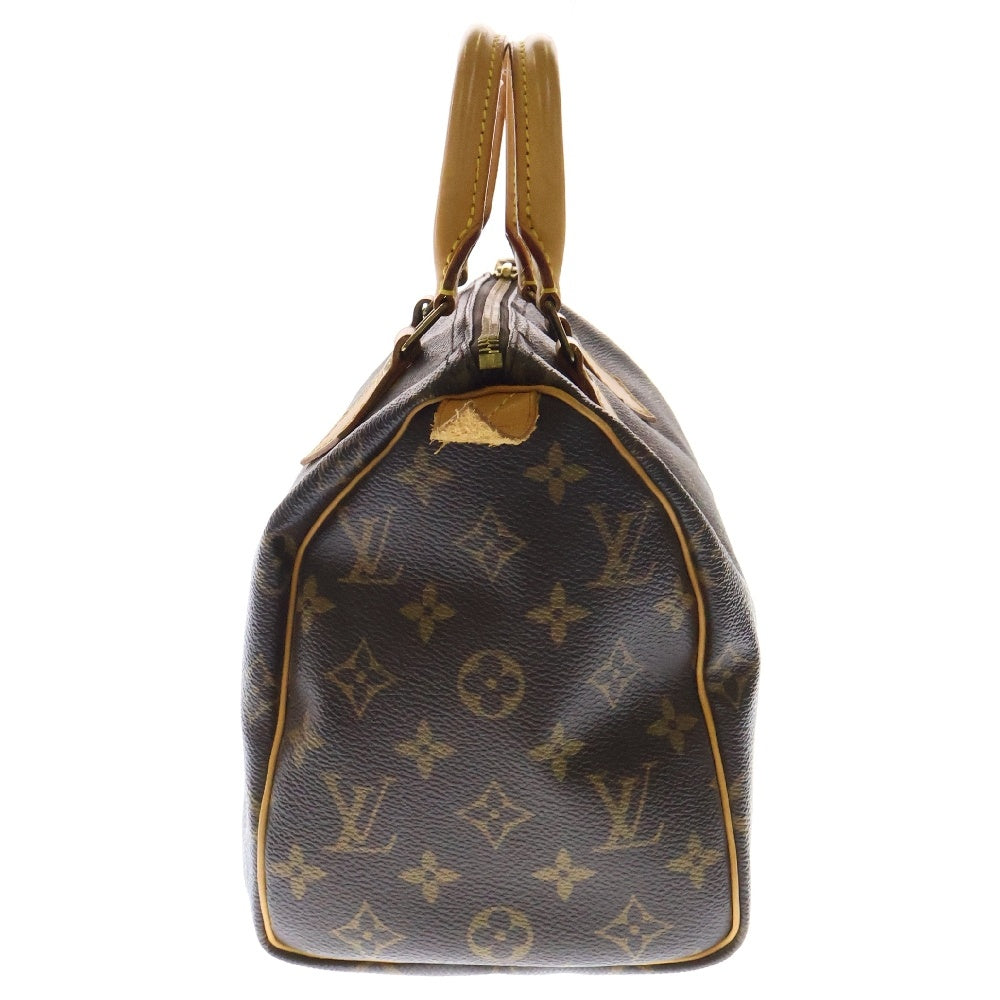 LOUIS VUITTON(ルイヴィトン) モノグラム スピーディ25 ミニボストンバッグ ハンドバッグ ブラウン ゴールド金具 レザー×PVC M41109
