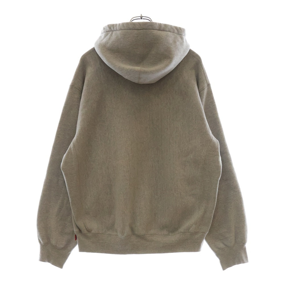SUPREME(シュプリーム) 23AW Varsity Hooded Sweatshirt バーシティロゴプリントプルオーバースウェットパーカー フーディー グレー