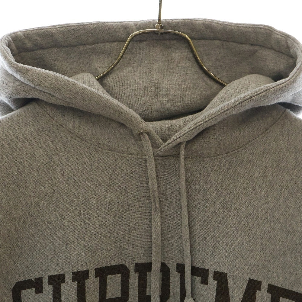 SUPREME(シュプリーム) 23AW Varsity Hooded Sweatshirt バーシティロゴプリントプルオーバースウェットパーカー フーディー グレー
